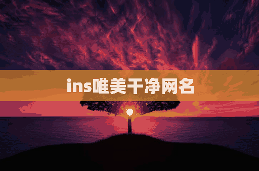 ins唯美干净网名